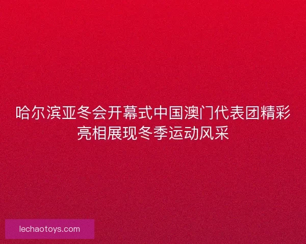 哈尔滨亚冬会开幕式中国澳门代表团精彩亮相展现冬季运动风采